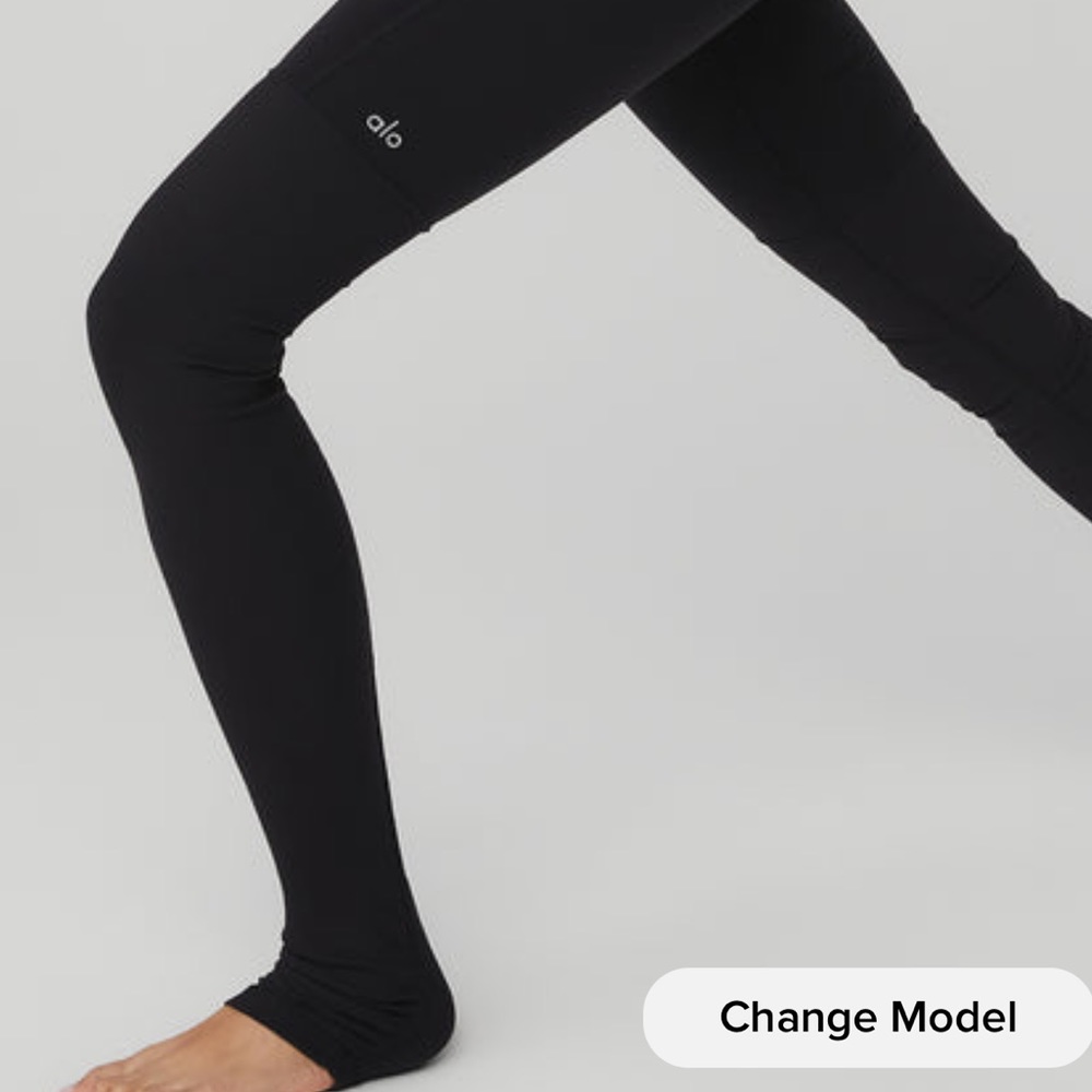 Alo High-waist Black Goddess Leggings